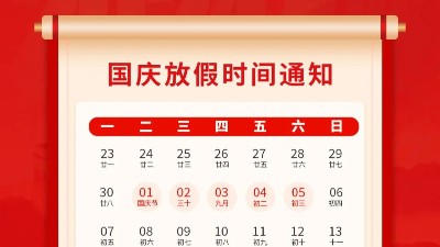 盛世華誕，喜迎國(guó)慶，靈科超聲波2024年國(guó)慶<i style='color:red'>放假</i>通知